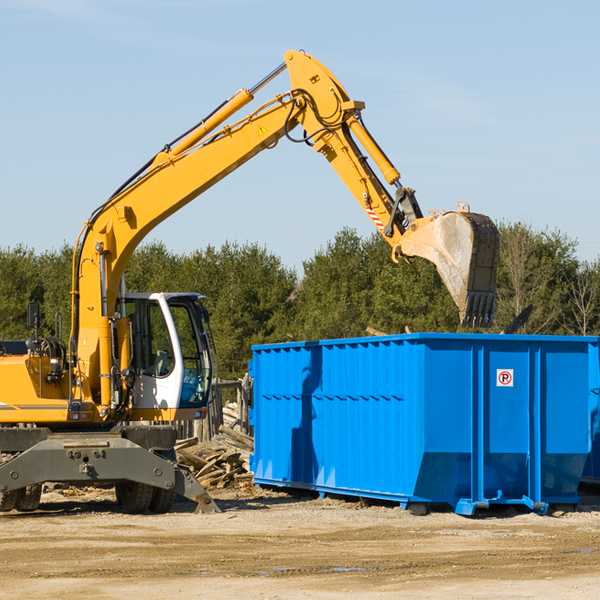 are there any restrictions on where a residential dumpster can be placed in Atwood